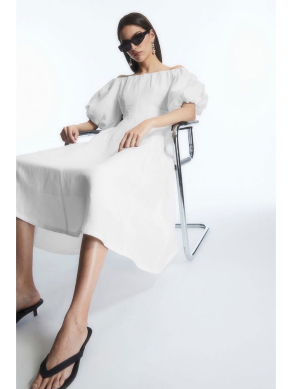 COS Perfect White Spring/Summer Dress - Brand New w/Tags - Picture 6 of 9